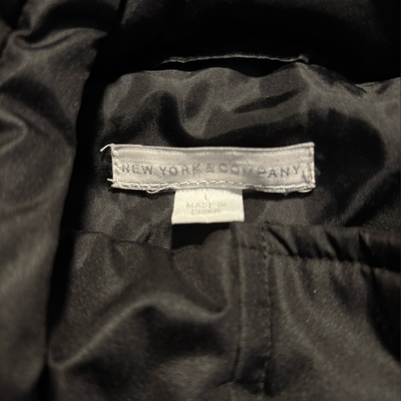 New York & Company Black Quilted Vest - Picture 2 of 2